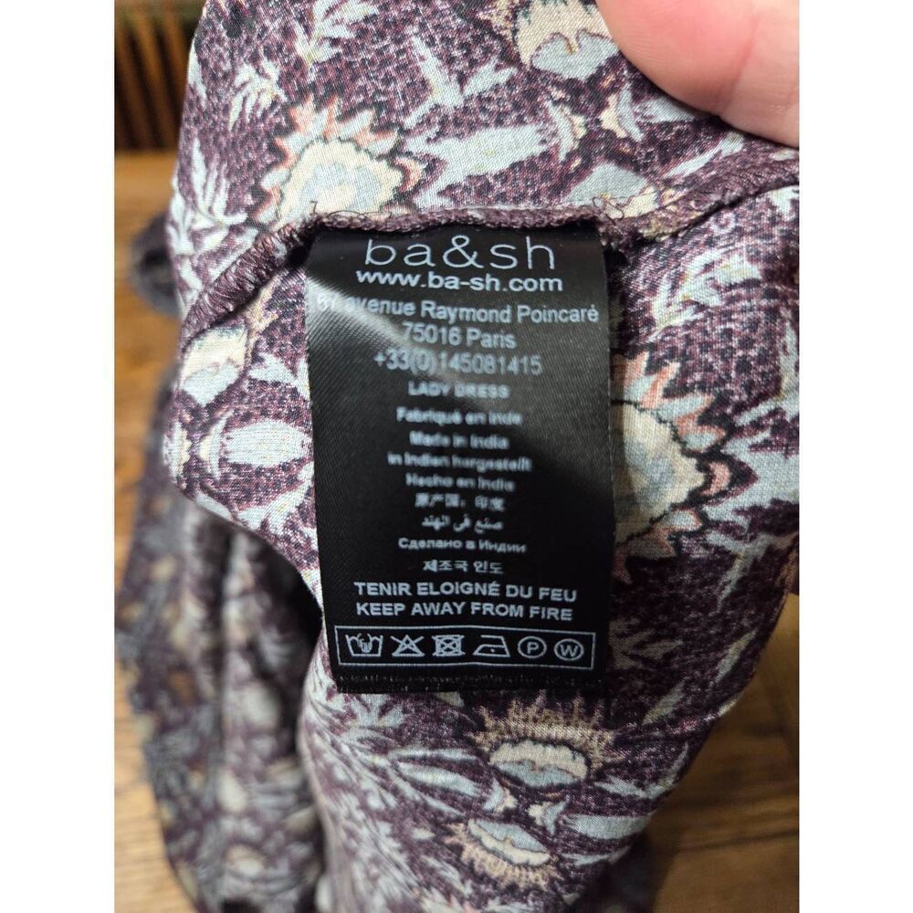 BA&SH Teodora Aztec-Print Midi Dress Sz 0 (XS) - Picture 4 of 5